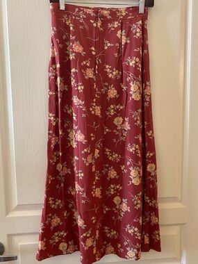 STYLE UK Brand Floral 100% Viscose Midi Skirt - EU 38